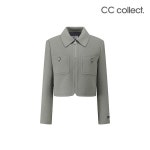 씨씨콜렉트 CC콜렉트 CC콜렉트 스탠카라 크롭 핸드메이드 자켓 GR 55 GR1 C234MSG509 741335