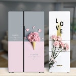 꽃그림 냉장고 스티커 필름 리폼 시트지 셀프 방수 소 50x120 B-585