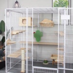 대형 케이지 철제 가정용 울타리 고양이 격리 빌라 발코니 사육장