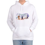 후드티 별캐릭터 스노우보드 보드 프린트티셔츠