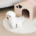 도그폴리스 우드하우스 방석 강아지집 숨숨집 고양이 펫 하우스 강아지 원목집 우드 내추럴 인디언 S 1개