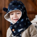 모모프렌즈 아동 후드 워머 방한 모자 니트 겨울