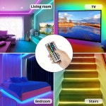USB LED 라이트 스트립 RGB 5050 블루투스 앱 제어 LED 변경 조명 음악 동기화 파티 PC 거실용 1-30M
