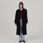썸웨어버터 Angora Balmacaan Wool Long Coat -