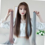 브릿지 부분가발 헤어피스 애쉬 포인트 브릿지 똑딱이