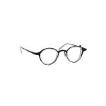 마사히로 마루야마 비대칭 라운드 프레임 안경 N 1-clear MM-0075