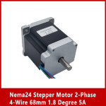 Nema24 스텝퍼 모터 CNC 기계 2 상 4 와이어 1 8 도 5A 샤프트 이중 구멍 거리 47 14 프레임