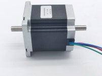 Nema24 스텝퍼 모터 CNC 기계 2 상 4 와이어 1 8 도 5A 샤프트 이중 구멍 거리 47 14 프레임