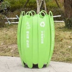 공원 디자인 쓰레기통 옥외 스틸 대용량 모던 1 레트로