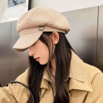 베레모 여성 기본 클래식 챙있는 빵모자 모자 02