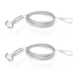 2PCS 조정 가능한 그림 매는 밧줄 대중 음식점 밧줄 미러 루프와 후크 2m 78 와이어