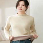 3색 하프넥 플리스 기모안감 겨울 여성 반목티 포근