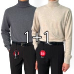 1 1 남성 캐시미어 인생 스판 오버핏 목폴라 니트 스웨터 M 1545-2