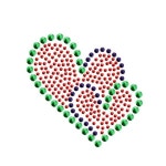 의류리폼 핫픽스 모티브 Green HEART-016