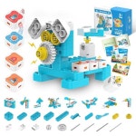 WhalesBot A1 8 in 1 STEM 블록 코딩 로봇 키트 41피스 교육용 빌딩 세트 인터랙티브 스토리텔링 만 3 6세