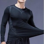 남성 스포츠 라운드티 헬스 운동복 기능성 옷 내복 사계절