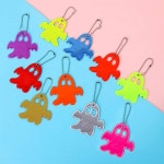 빛나는 유령 친구들 빛반사 키링 10개 소품