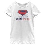 디씨코믹스 DC League of Super-Pets 여아용 슈퍼 로고 티셔츠 라지