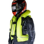 오토바이 에어백 형광 조끼 바이크 재킷 반사 슈트 배달 라이딩 에어 보호 장비 쿠션