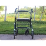 보조보행기 바퀴 고급형 보행 골절 보조 접이식 보조기구 1 노인용핸들브레이크 심플레드 비바운더리