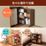 65 cm 아이리스 오야마 선반 주방 왜건 카트 수납 세련된 조미료 랙 SYR-7526