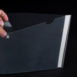 부착식 투명 포켓파일 A4 가로형