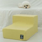 강아지 2단 계단 1P 마블스펀지 커버분리 침대