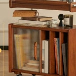 원목 턴테이블 LP수납장 레코드판 세로 보관함 수납장 엔틱 레코드