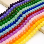 엔비즈 신백옥 왕구슬 원석 비즈 DIY 원석팔찌 만들기재료 13 레몬옐로 반줄