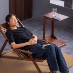 스 접이식 비치 벤치 폴딩 의자 썬베드 대나무