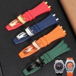 호환AUDEMARS PIGUET AL OAK OFFSHORE 15400 15202 15703 고무 시계 스트랩 남여공용공용 교체 스틸 26