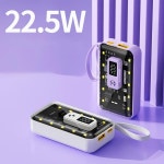 디지털 디스플레이 고속 충전 USB C 타입 인터페이스 배터리 거치대 케이스 DIY 보관함 21700
