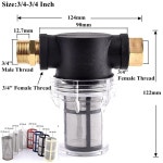 정원 수도관 필터 압력 세척기 펌프 입구 관개 황동 커넥터 어항 D 10 Mesh-B 1개 8 Inch 3I4-3I4