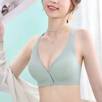 간편착용 노와이어 편한 앞후크 심리스 브라 그린 그린 M