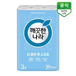 깨끗한나라 깨끗한나라 더 클린앤소프트 화장지 3겹 30m