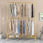 북유럽행거 2단 선반 나노 제외 롱코트 골드행거 플레이트