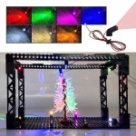 리모컨 무대 조명 MOC LED 탐조등 USB 전원 다기능 램프 DIY 스포트라이트 빌딩 블록 장난감