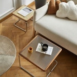 라탄테이블 빈티지 북유럽 인테리어 사이드 탁자 거실