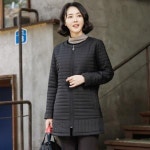 여성 겨울 코트 중년여성옷 60대패딩코트 점퍼 할머니 외투 가벼운 누빔 코트 3 color