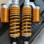 오토바이 쇼바 부품 스프링 1쌍 서스펜선 흡수 교체 튜닝 충격 PCX