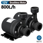 800L H 12V DC 5M 수중 온수 순환 펌프 태양광 브러시리스 모터