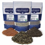 Organic Positively Tea Company 차 버라이어티 샘플러 루즈 리프 113 4g 4온스 3팩
