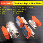 배터리 구동 디지털 유량계 액체 유량 측정 휴대용 디스플레이 무선