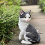 아기고양이 조형물 새끼 미니 귀여운 고양이 인형 조각상 장식품 정원 동물병원 소품 선물 마당 1개