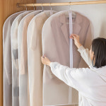 먼지방지 수납 반투명 고급 PEVA 싱글 지퍼형 옷커버