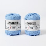 코튼 뜨개질실 2p세트 스카이 뜨개실 털실 목도리터실 목도리뜨개실