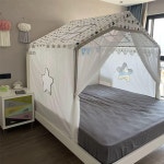 공주침대 캐노피 침실 동굴텐트 하우스 공주방 모기장