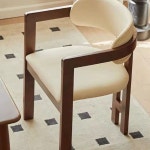 인테리어의자 원목 디자인 라운지체어 등받이 싱글체어 창복고풍 북유럽 팔걸이 카페 13 50폭X78길이X90고단도대 프라다그린암