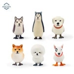 고양이 차량용 피규어 미니 개새 동물