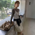 여성니트 순 울 V자넥 니트 가을 신내로 슬림 스웨터 어나더3